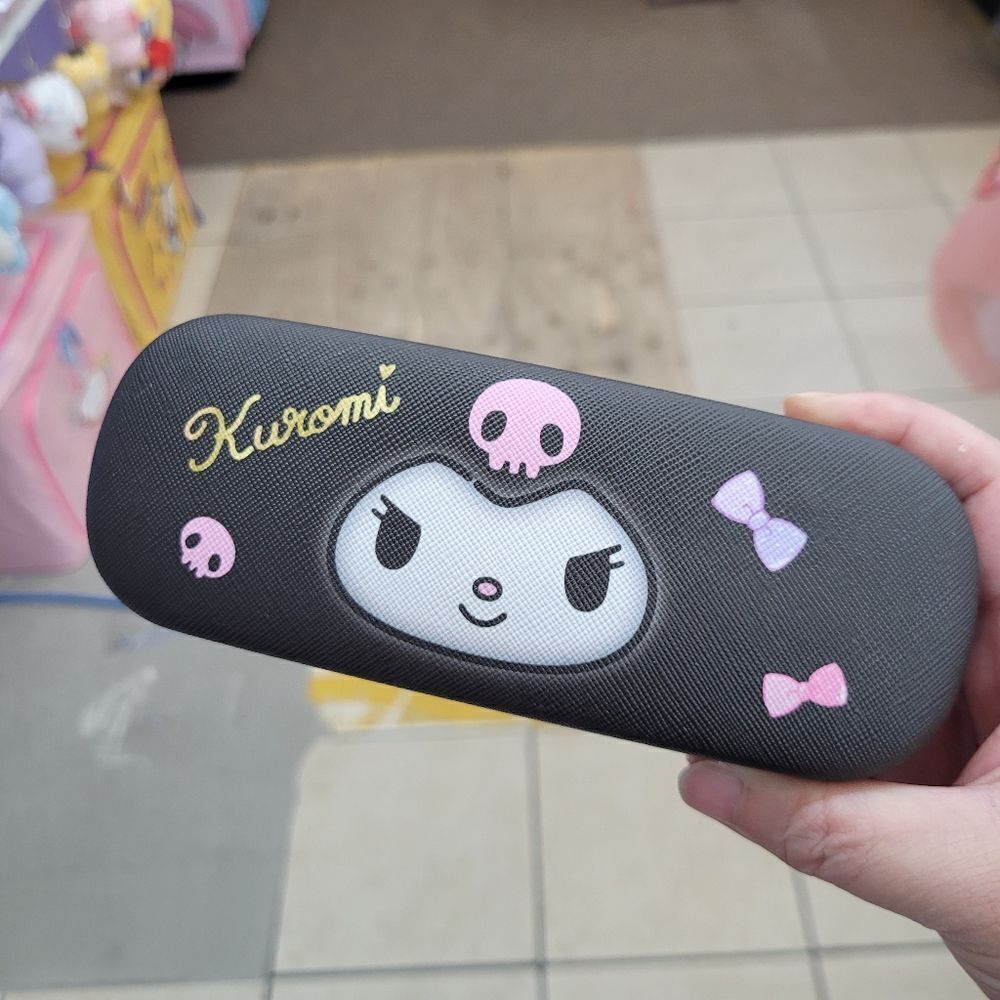 Brand New Sanrio Kuromi Eye Glasses Hard Case